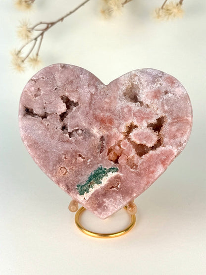 Pink Amethyst Heart C