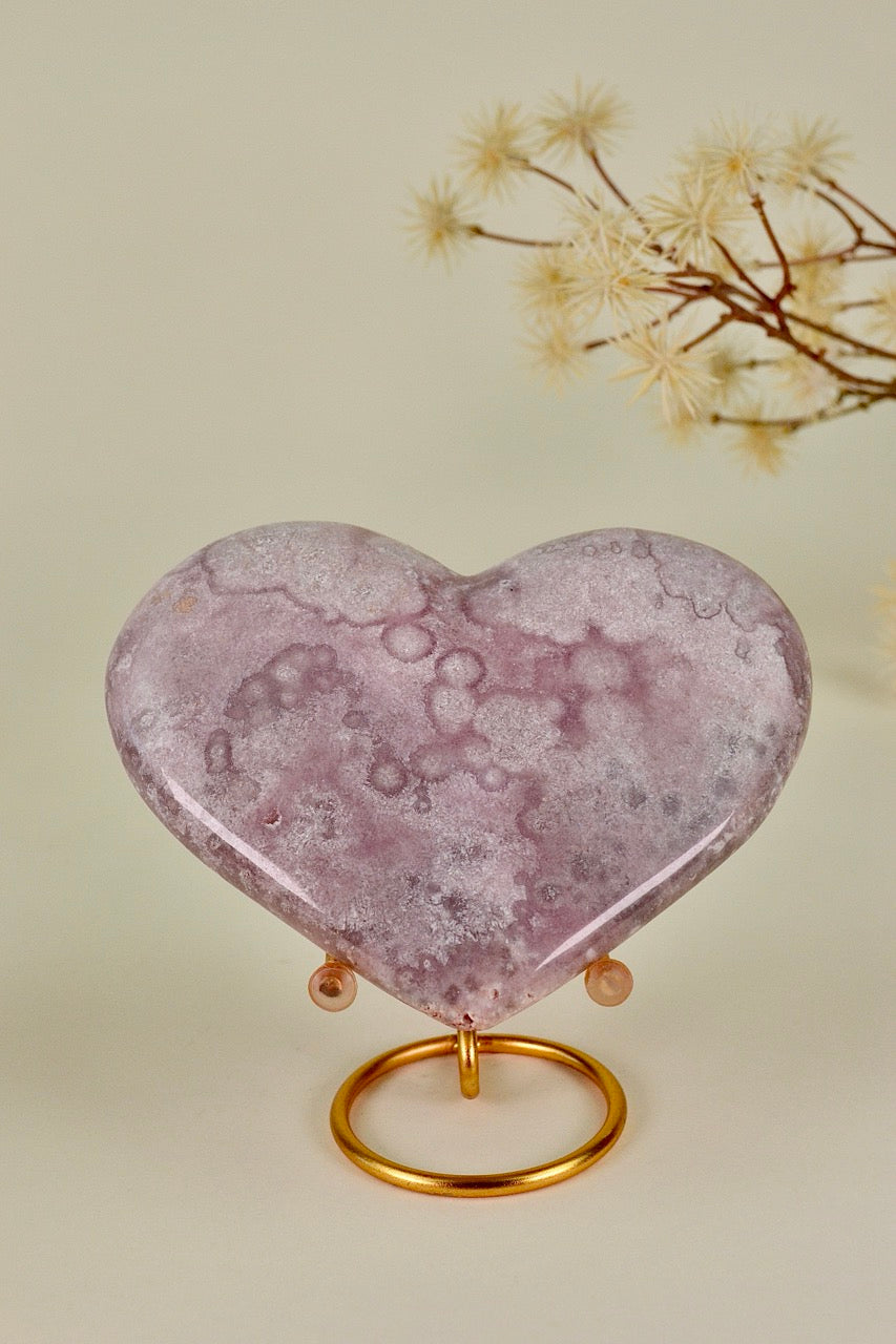 Pink Amethyst Heart B