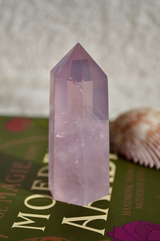 Purple Rose Quartz Tower