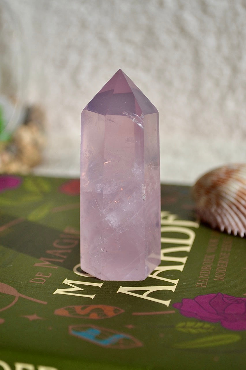 Purple Rose Quartz Tower