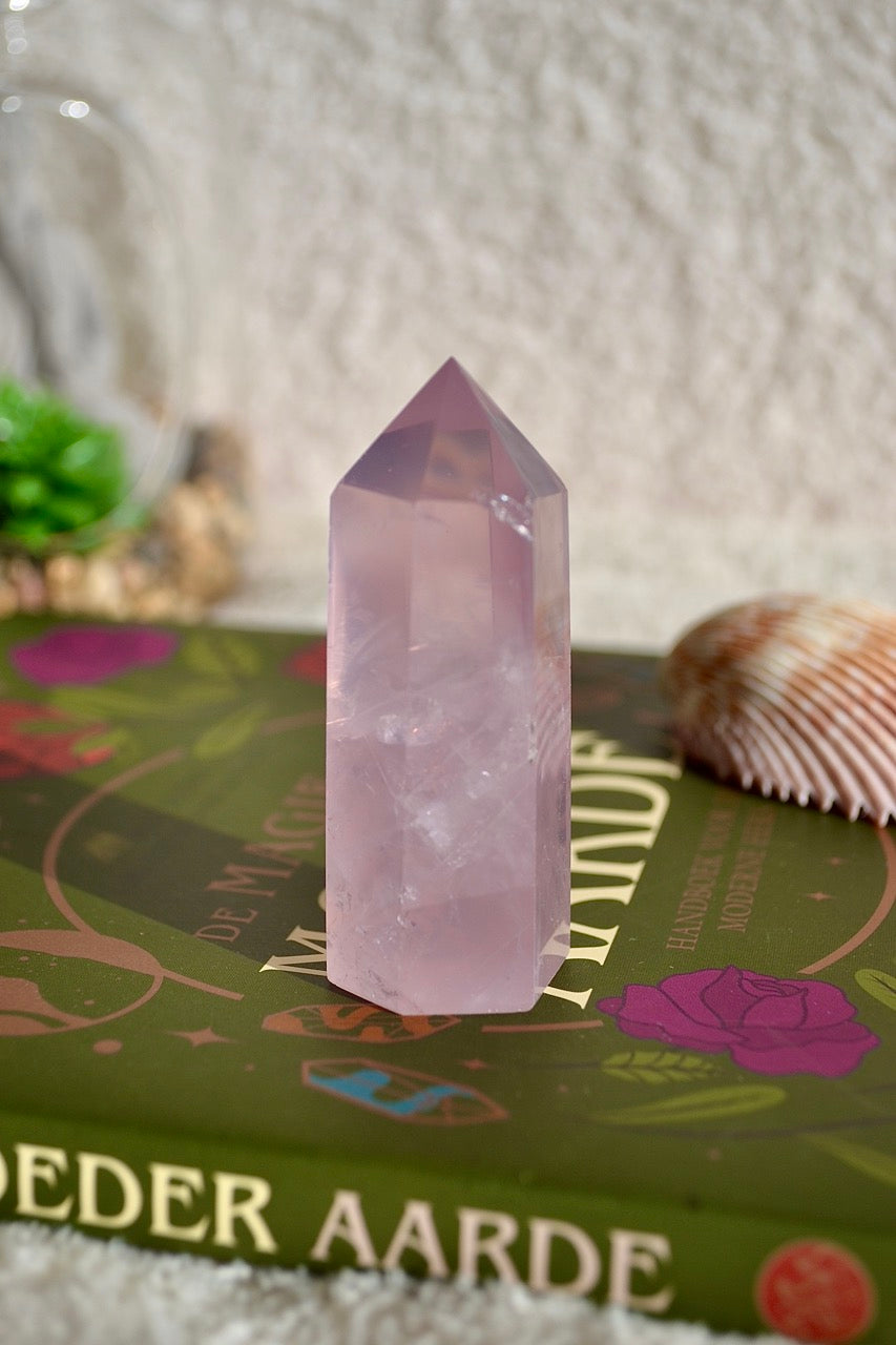 Purple Rose Quartz Tower