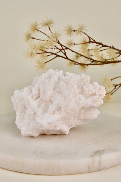 White Aragonite Cluster (Mexico) F