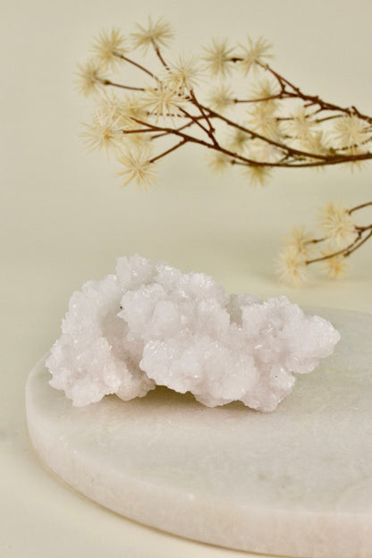 White Aragonite Cluster (Mexico) A