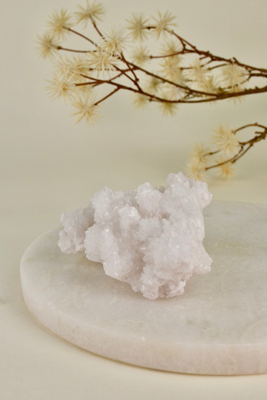 White Aragonite Cluster (Mexico) A