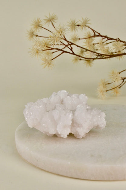 White Aragonite Cluster (Mexico) A