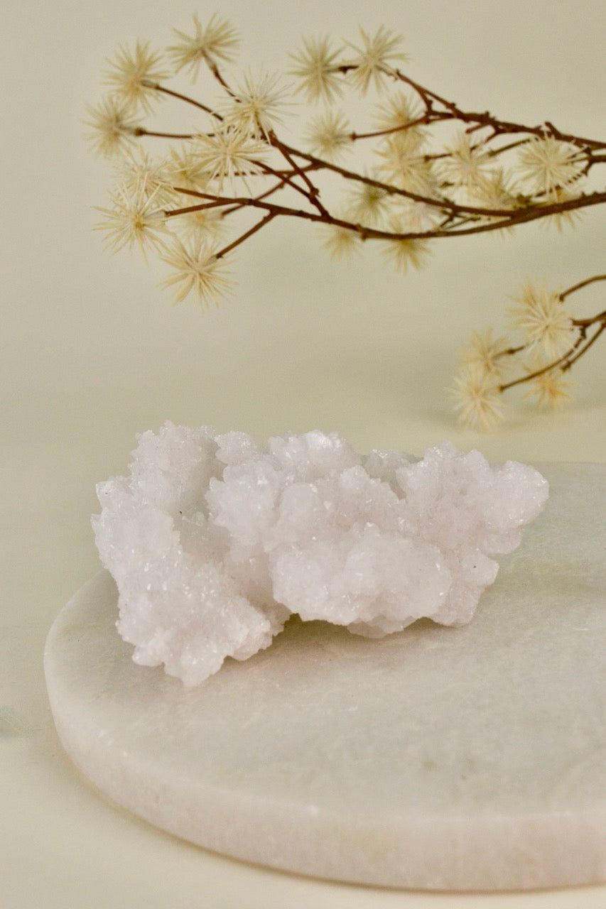 White Aragonite Cluster (Mexico) A