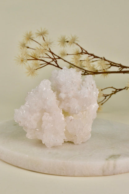 White Aragonite Cluster (Mexico) D