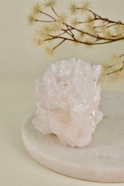 White Aragonite Cluster (Mexico) D