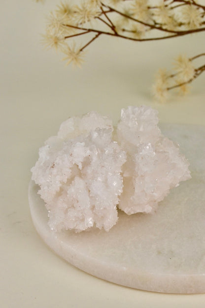 White Aragonite Cluster (Mexico) D