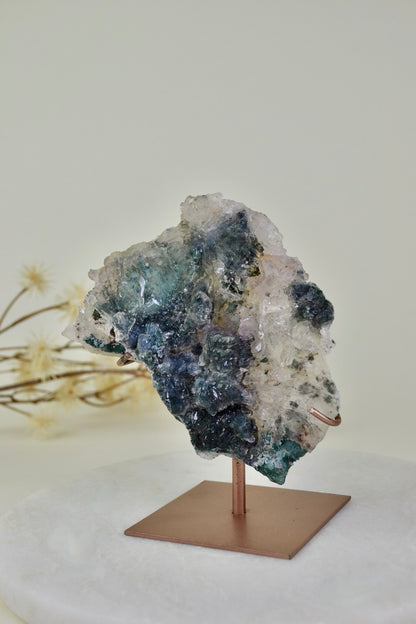 Zeolite - Flower Amethyst on Stand A