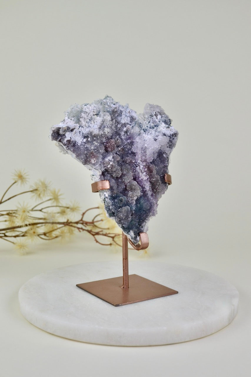 Zeolite - Flower Amethyst on Stand B