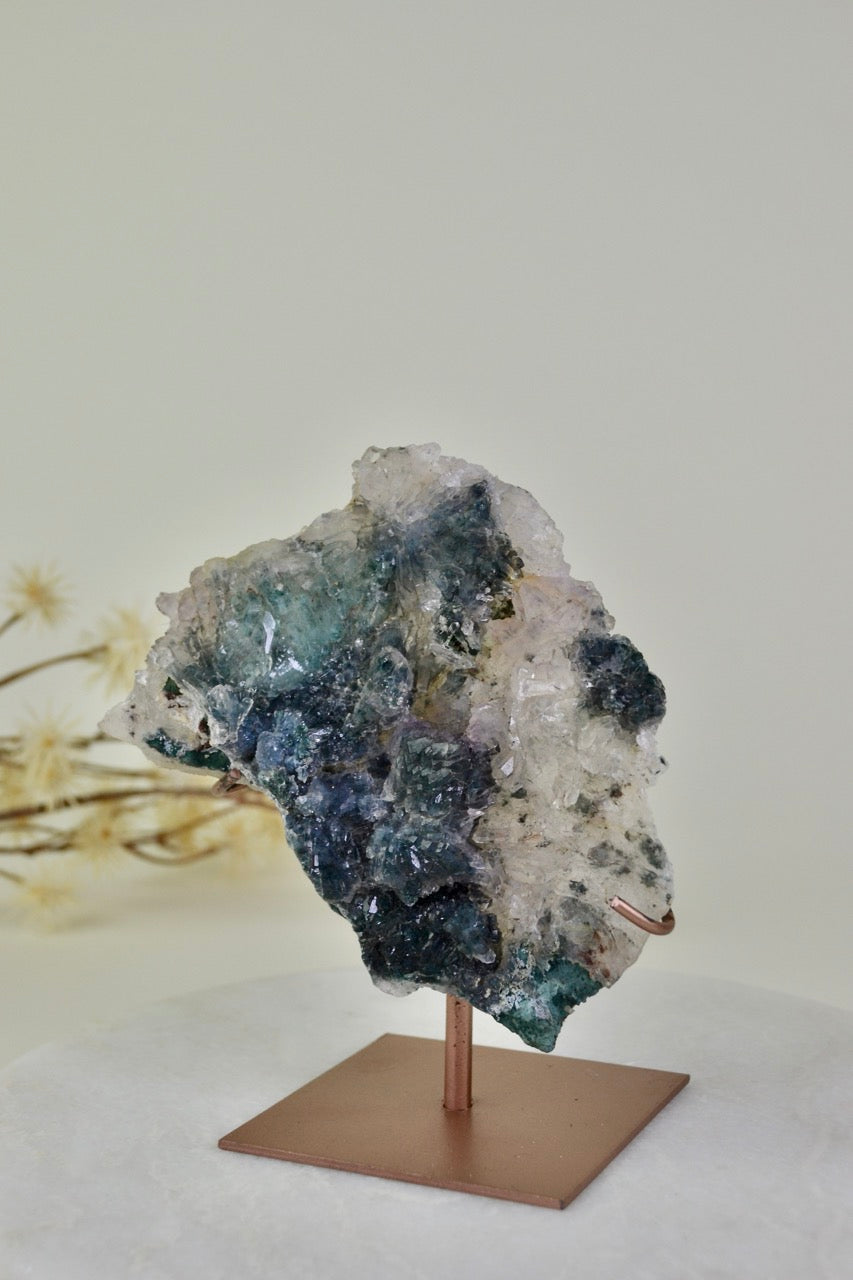 Zeolite - Flower Amethyst on Stand A