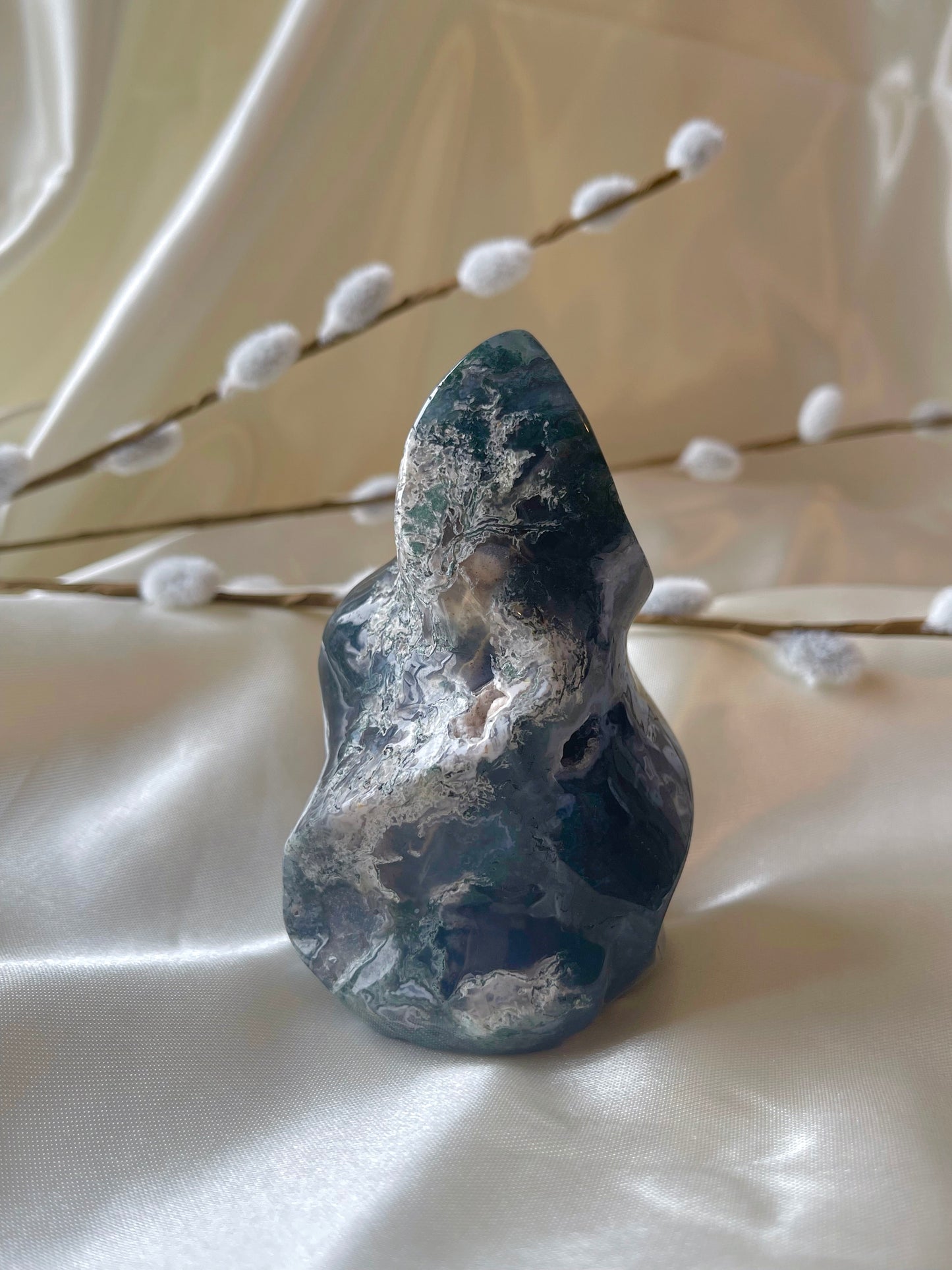 Moss Agate Flame