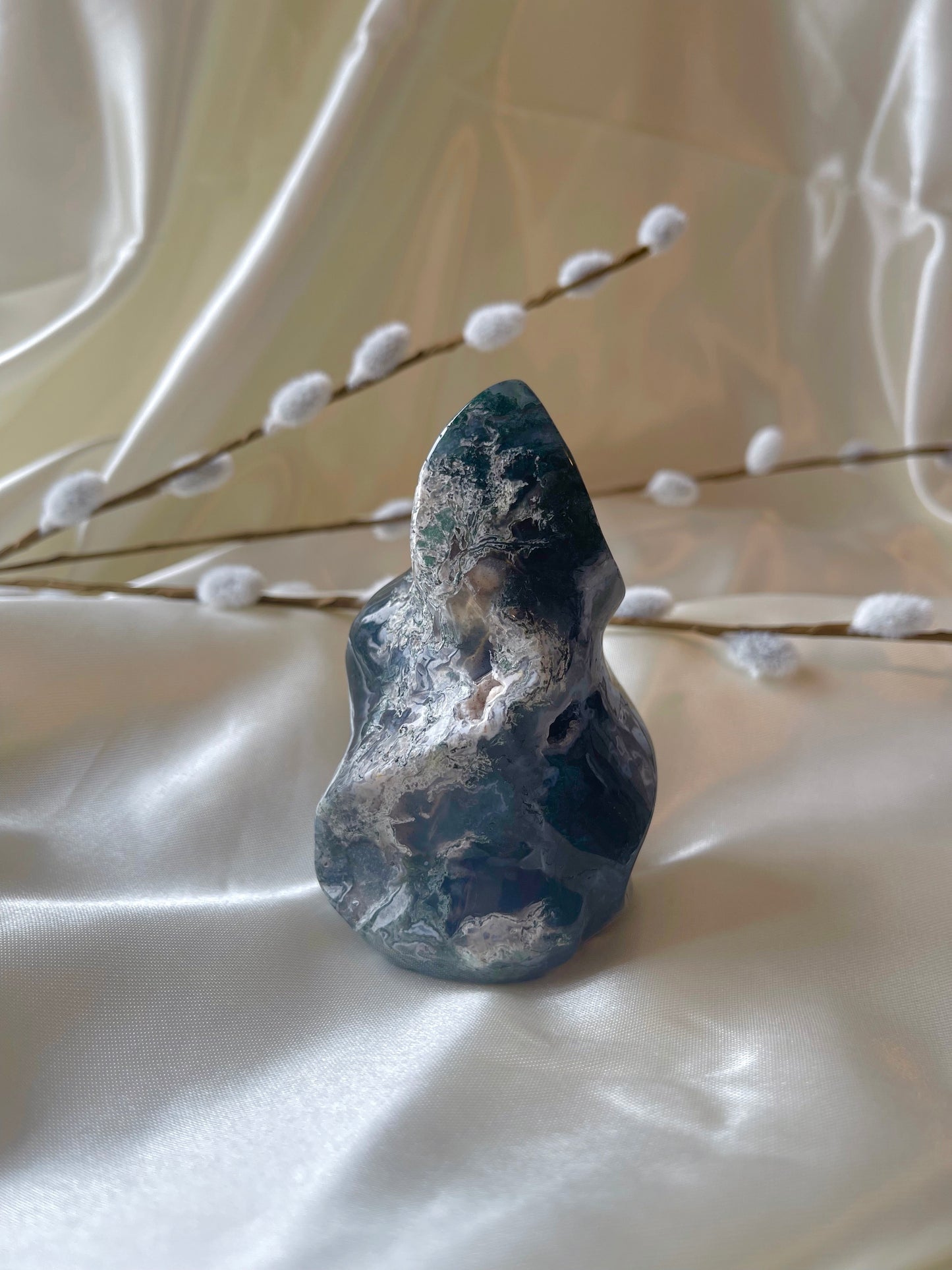 Moss Agate Flame