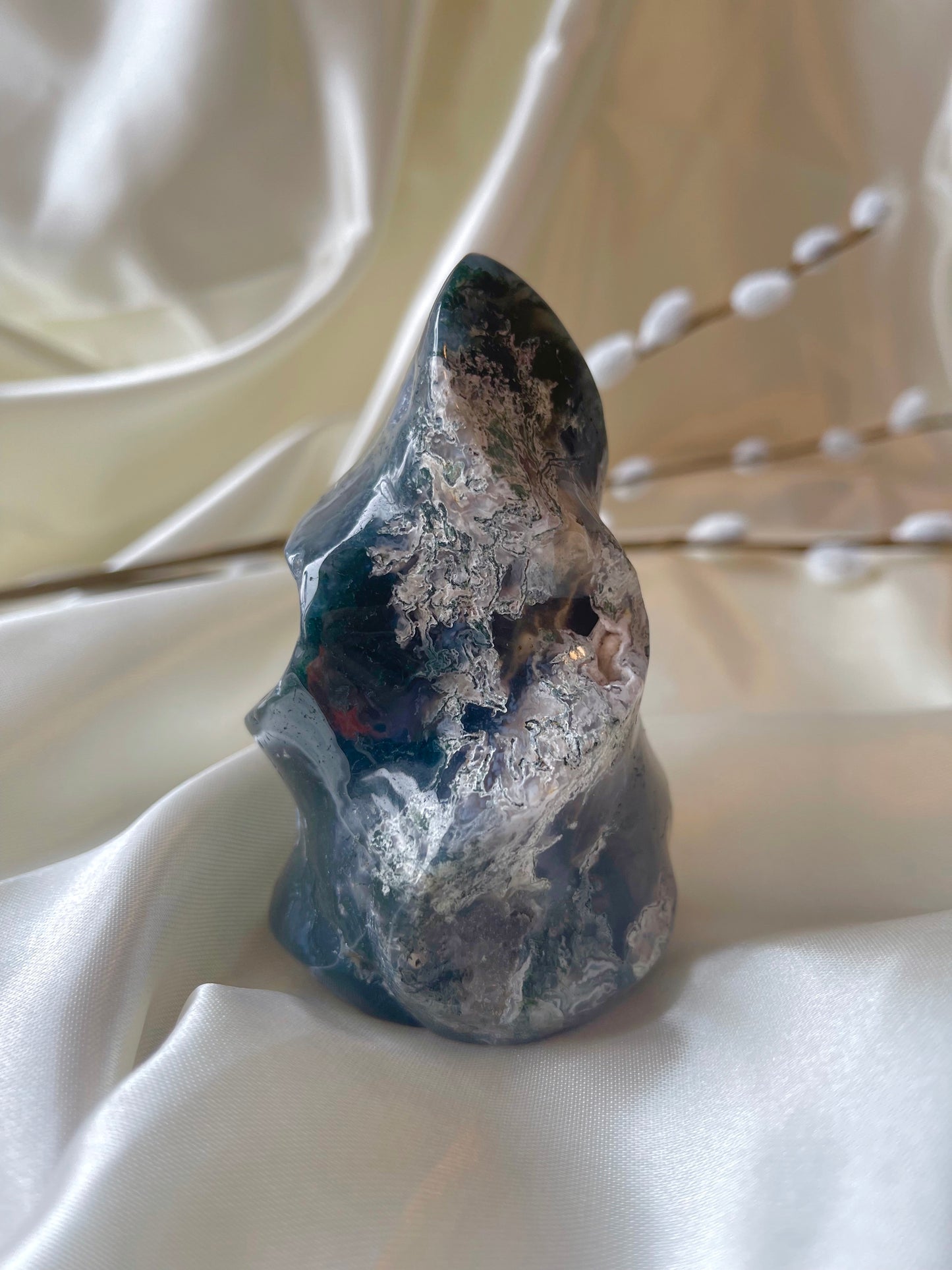 Moss Agate Flame