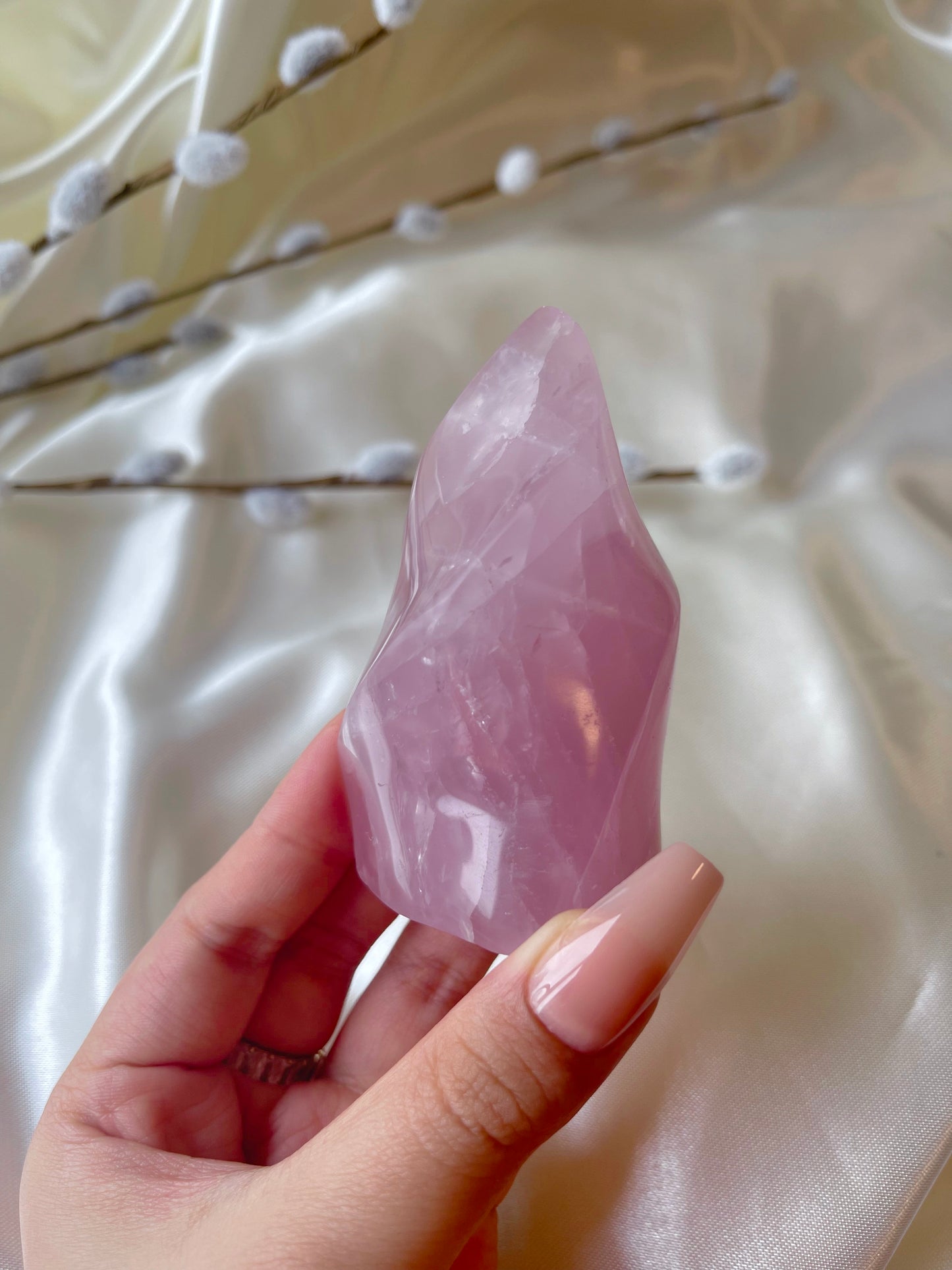 Rose quartz Flame