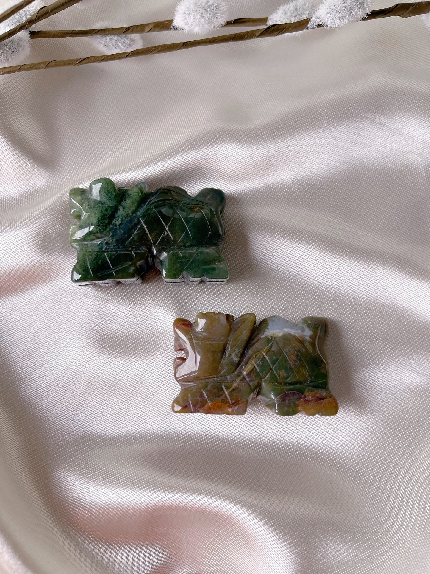 Moss Agate dragon