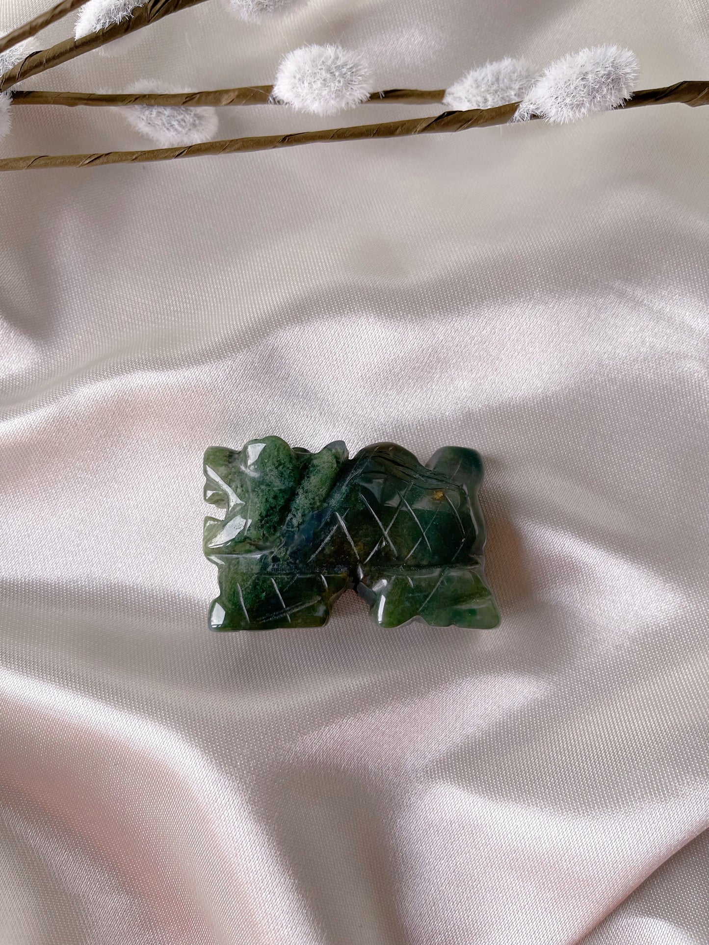 Moss Agate dragon